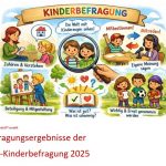 Eine bunte Illustration "Kinderbefragung"